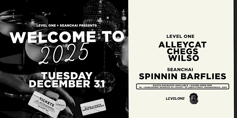 Seanchai & Level One Presents: Welcome to 2025 | What's On Warrnambool