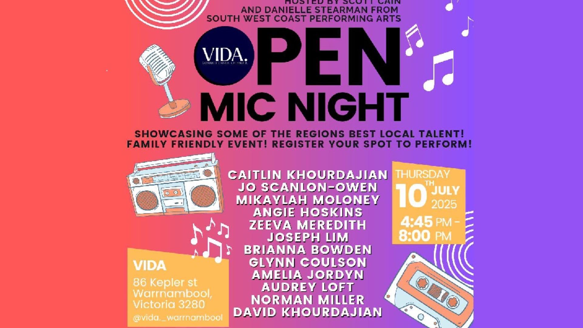 open mic night