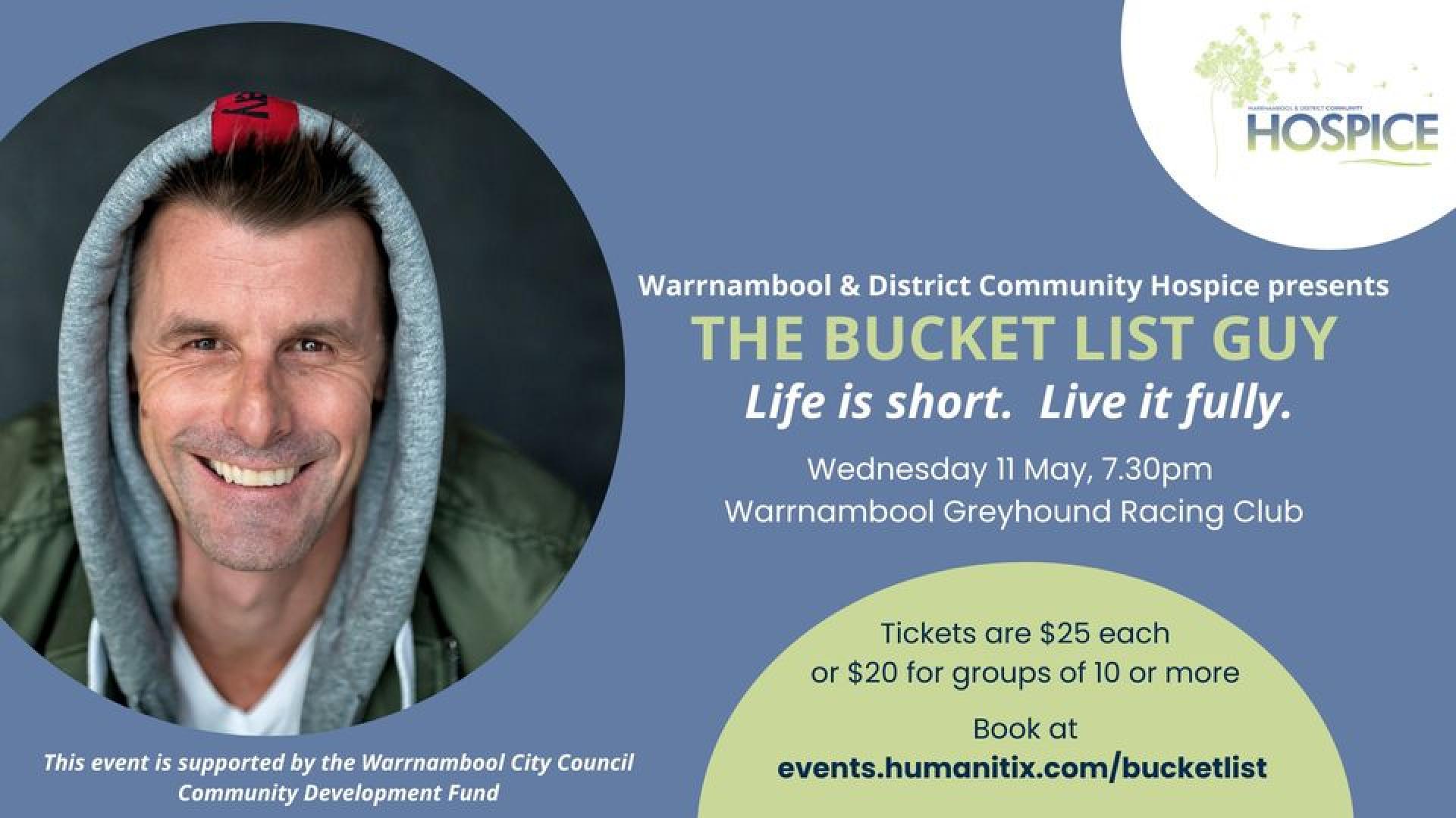 The Bucket List Guy What's On Warrnambool