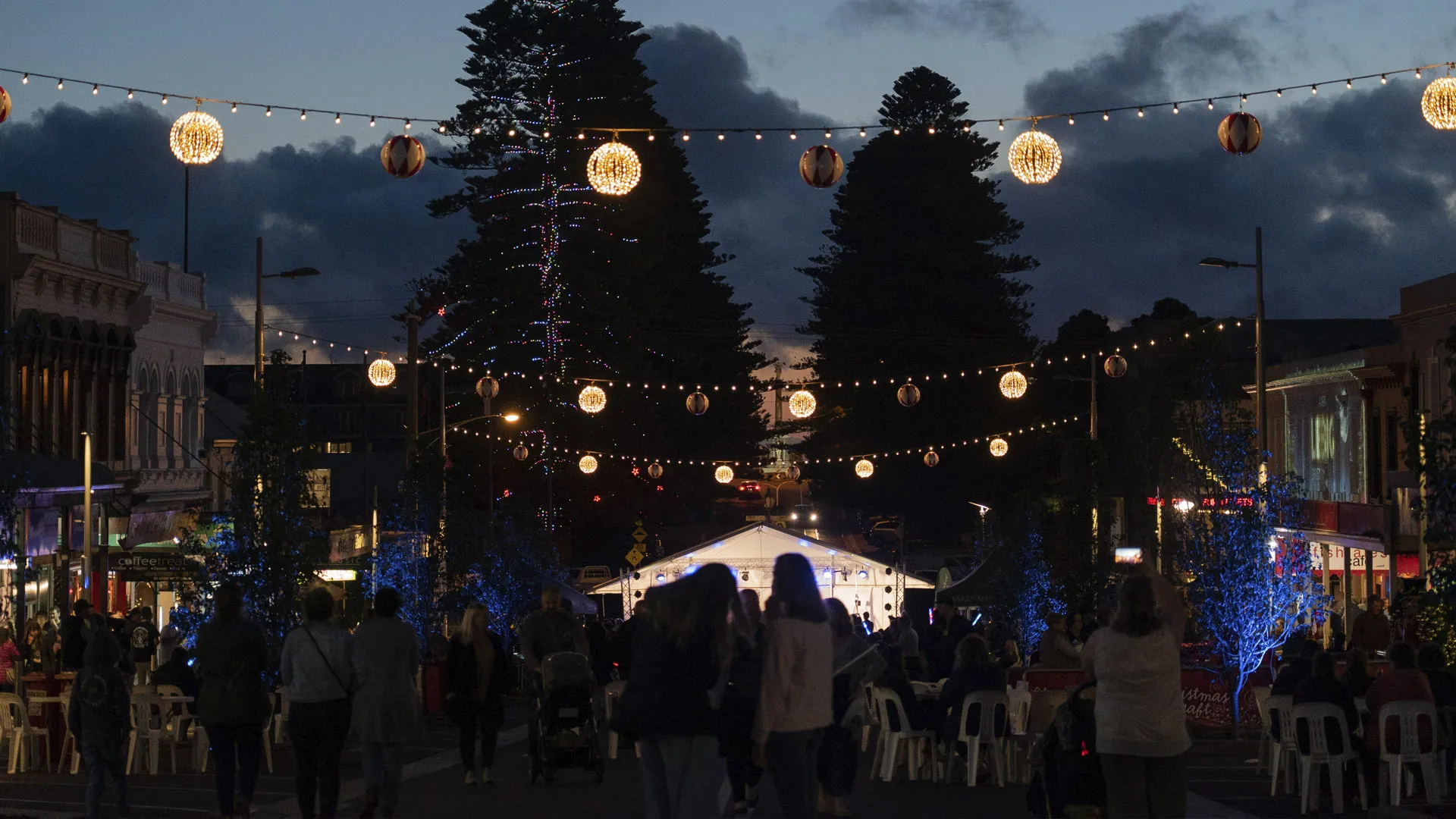 Lights on Liebig st