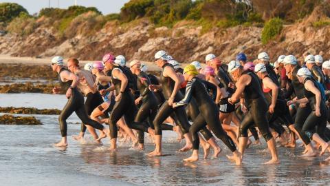 Competitors on the Beach 