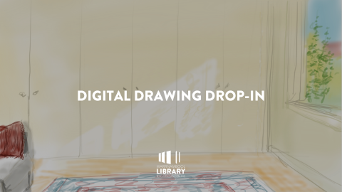 digital drawing of bedroom