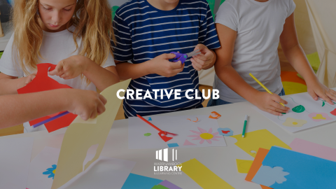 close-up of children's hands making art and crafts