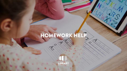 close-up of student getting assistance with homework