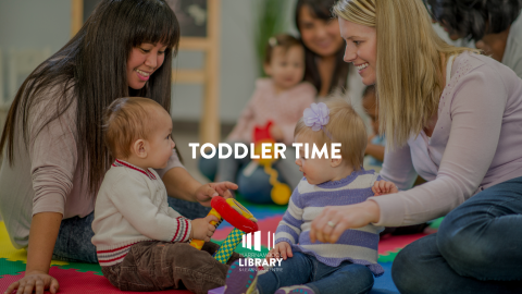 two mothers and two children playing with toys