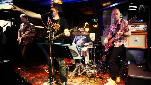 Band playing Music